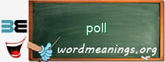 WordMeaning blackboard for poll